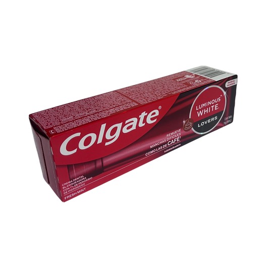 Pasta Dental Colgate Luminous White Lovers Blanquea Manchas Café 70gr