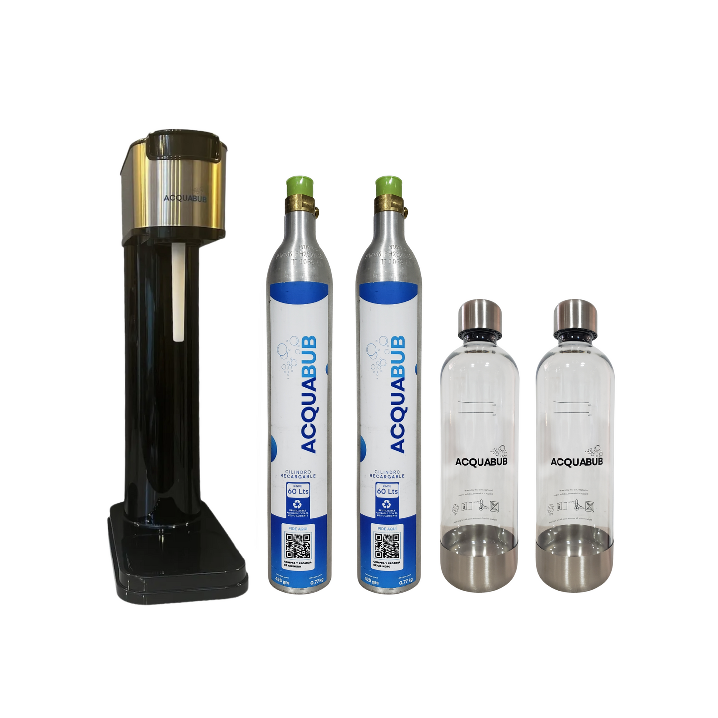 Máquina Gasificadora De Agua Soda Perfecta En Casa Pack 7