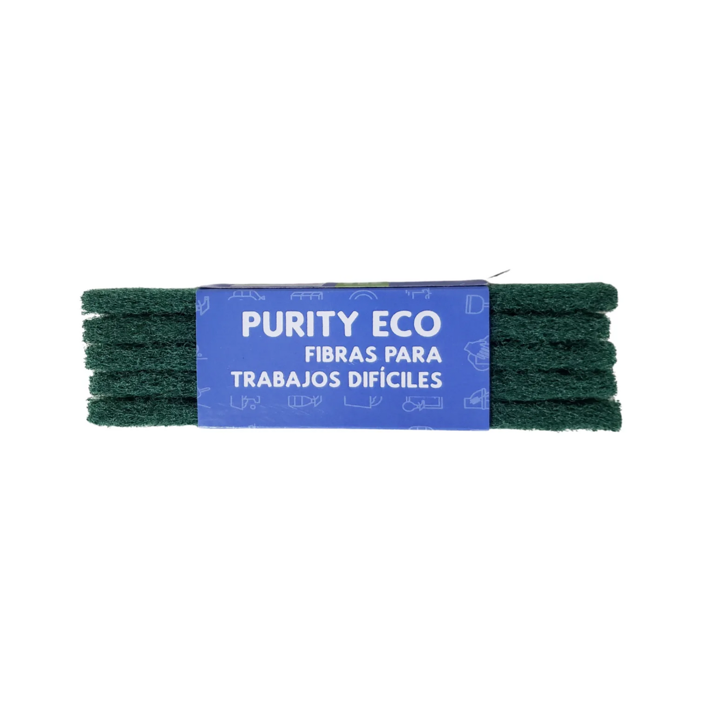 Pack 5 Fibra Abrasiva Verde Limpieza Difícil Y Profesional