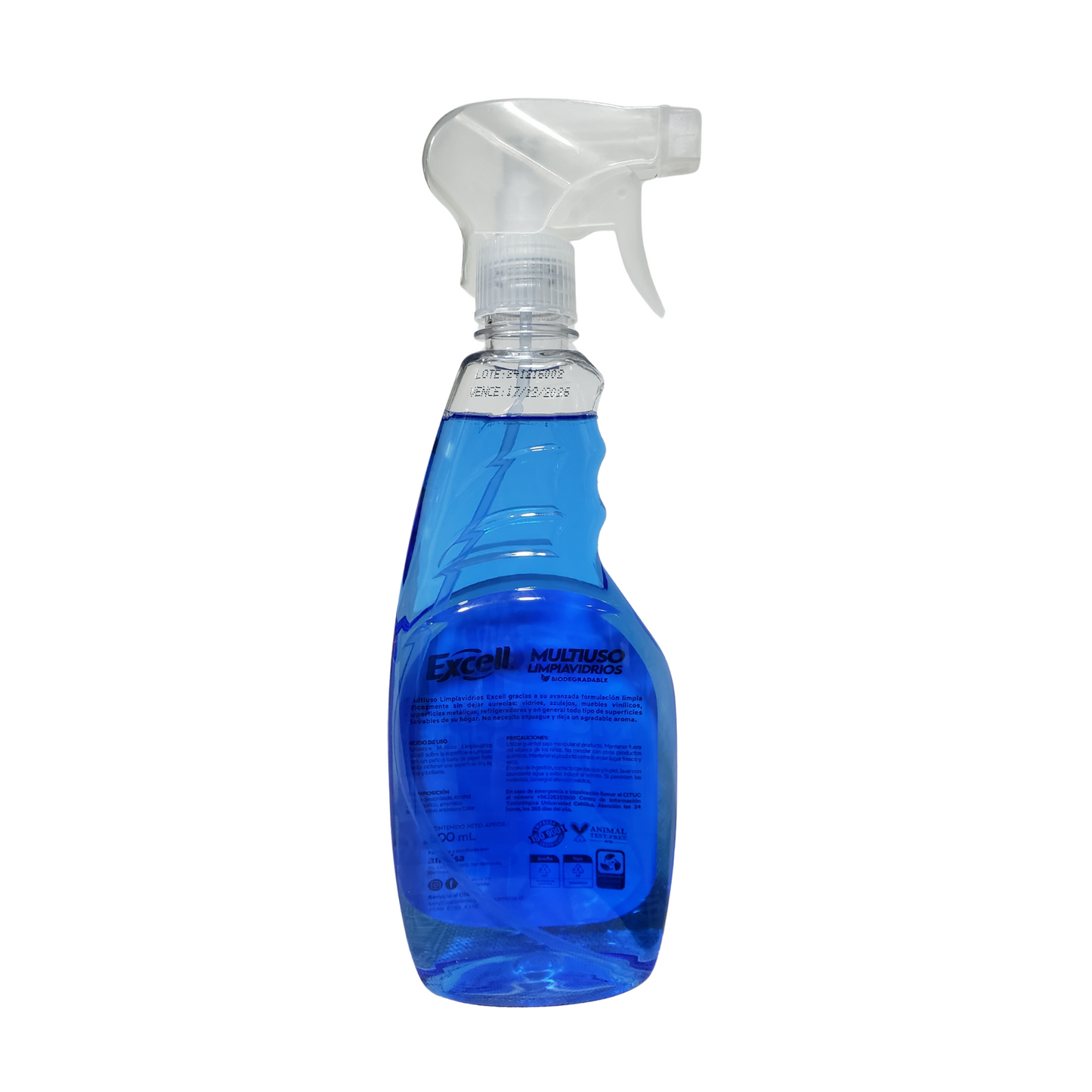 Limpiavidrios Multiusos Excell Con Gatillo 500 Ml