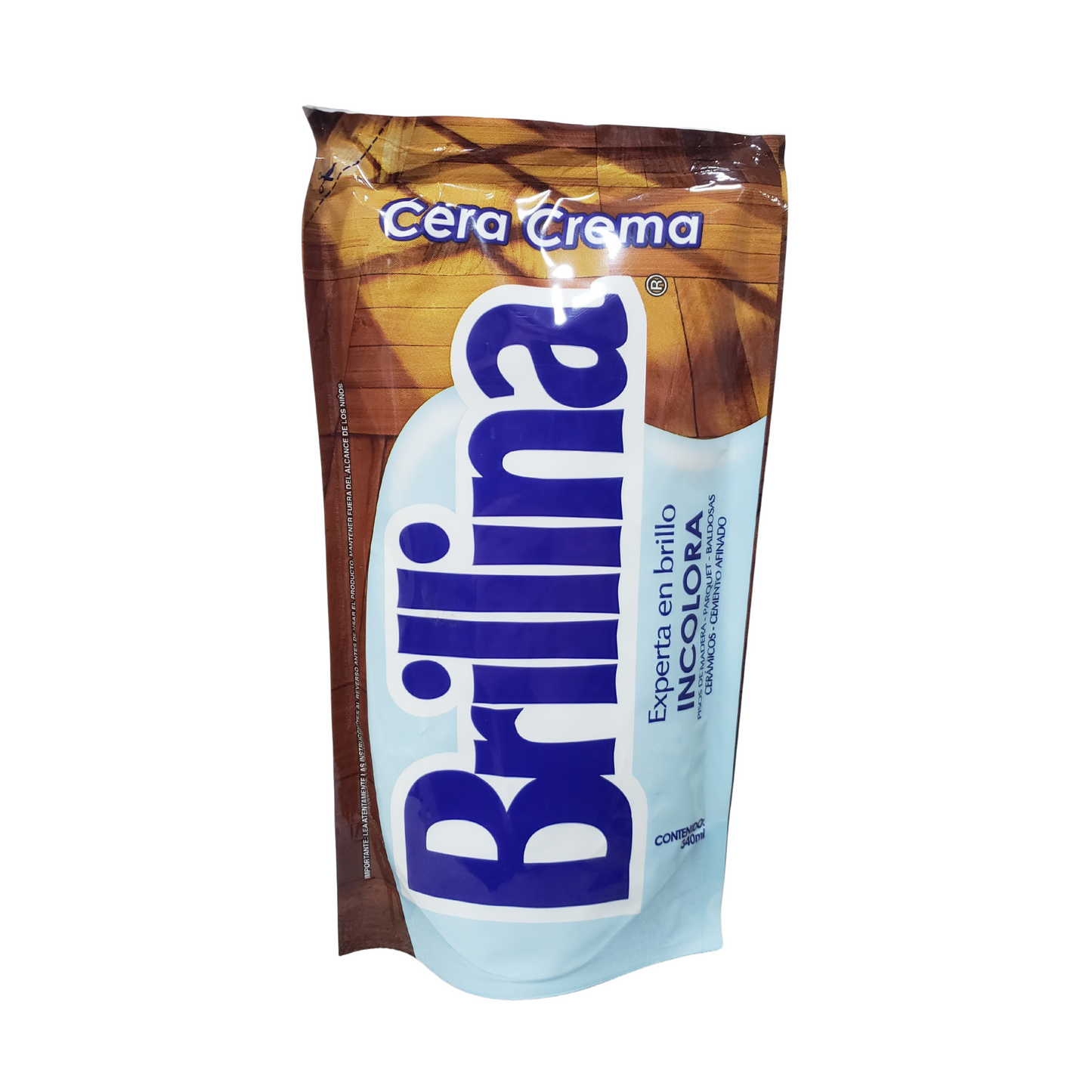 Brillina Cera Crema 340ml Distintos Aromas Y Colores