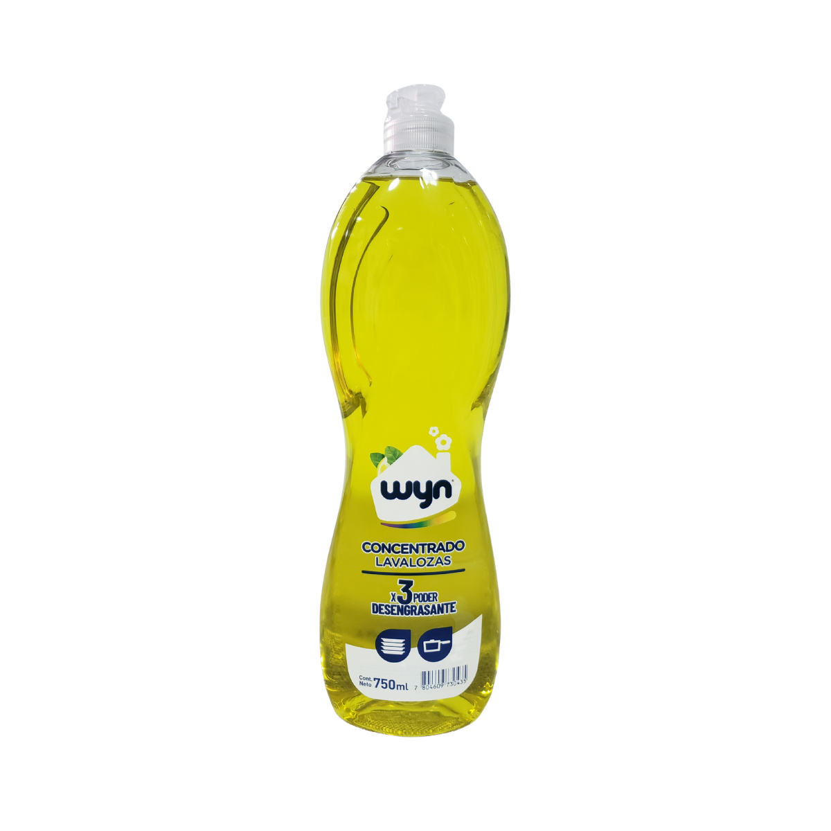 Pack 4 Lavaloza Concentrado Wyn 750 ml – Alto Poder Antigrasa
