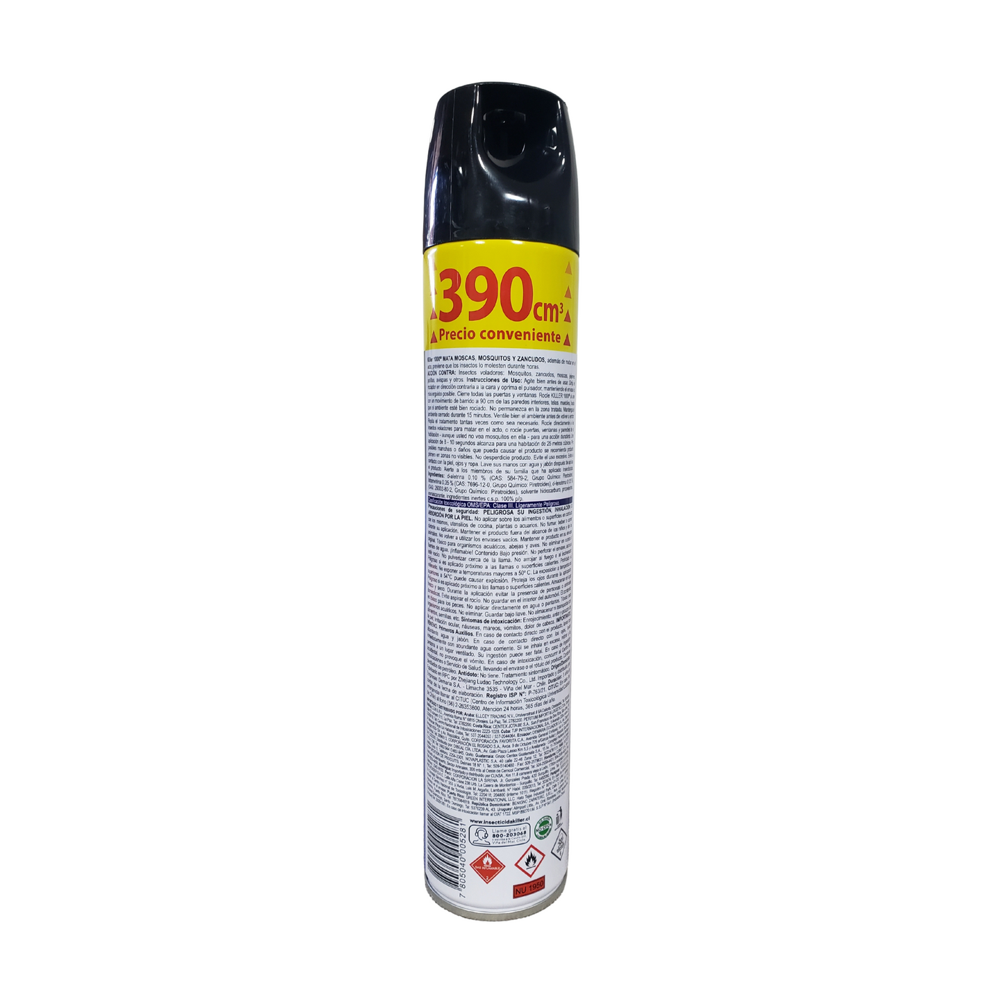 Killer 390cc Protección Total Contra Moscas, Mosquitos y Zancudos