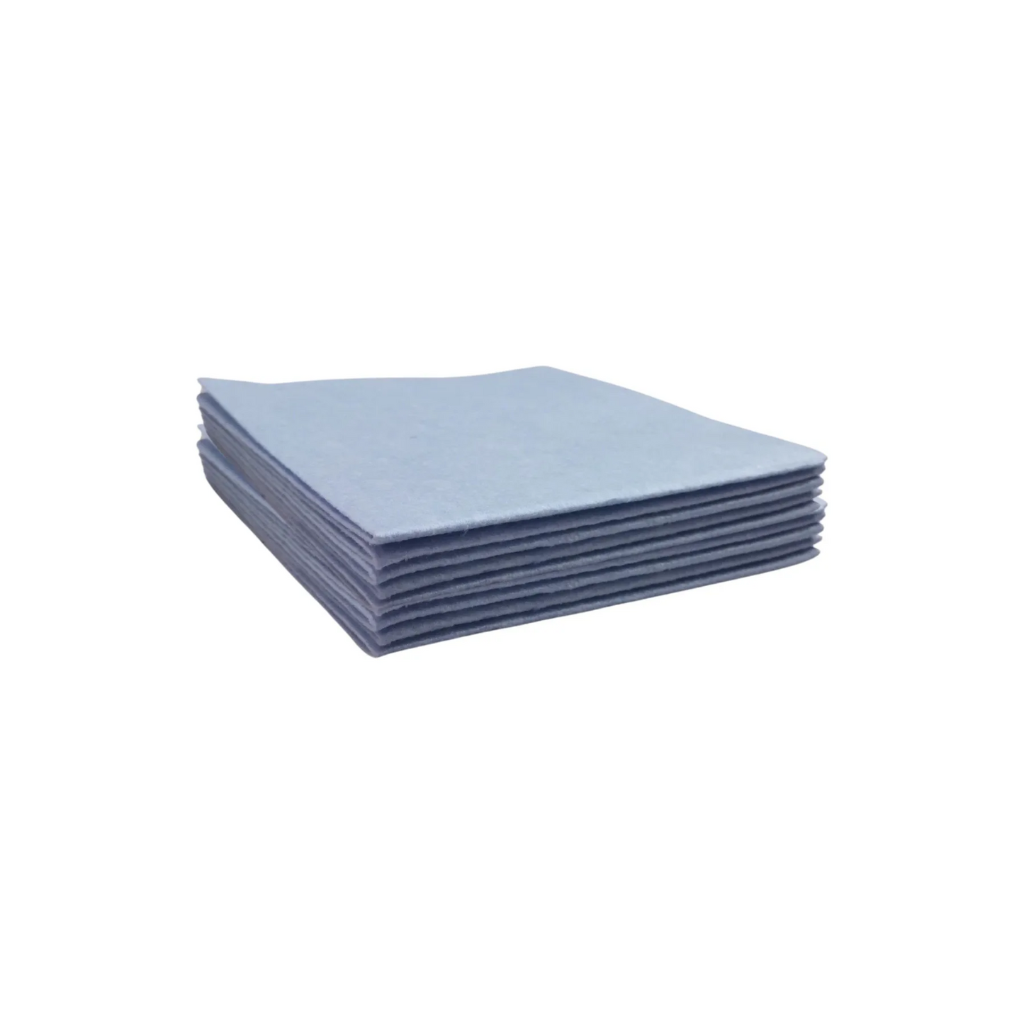 Pack 5 Paños Celestes Multiusos 38x38 Suaves Y Absorbente