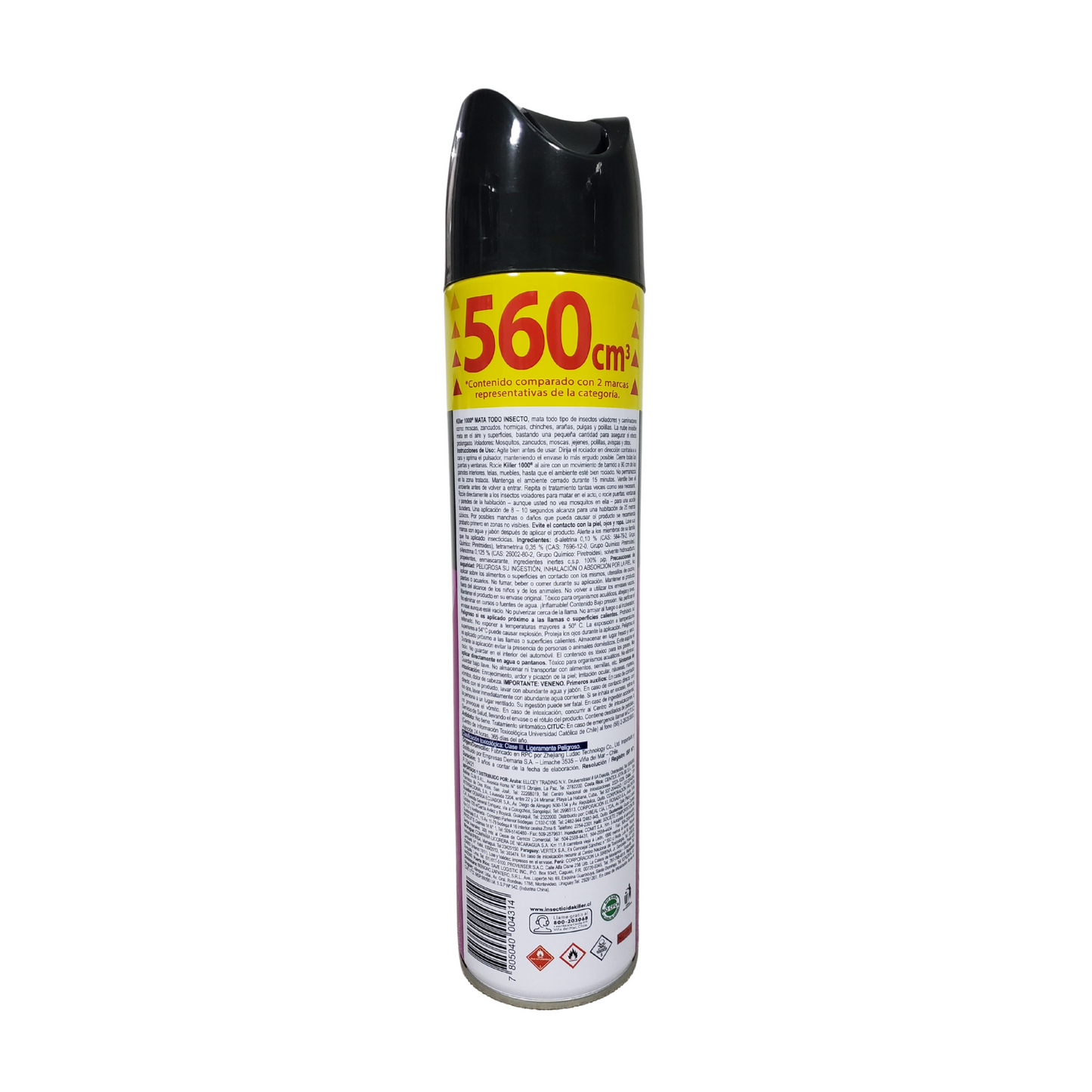 Killer 560cc Protección Total Todo Tipo De Insectos