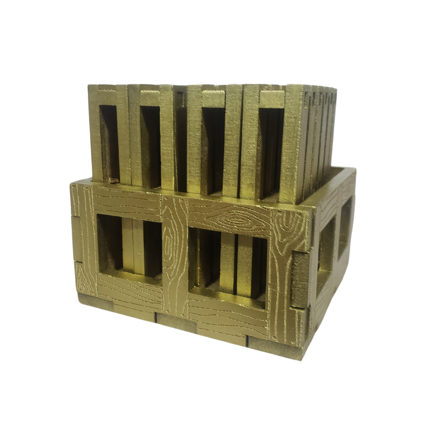Posavasos De Madera Pallet Barnizados - Set 4 Unidades 5mm