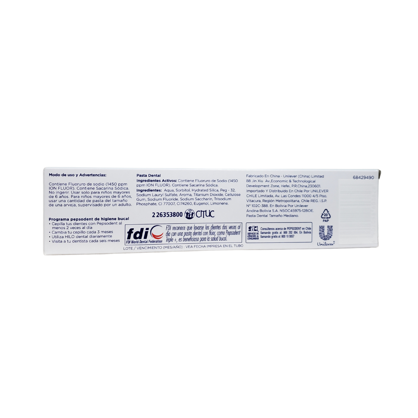 Pepsodent Triple Acción 90g