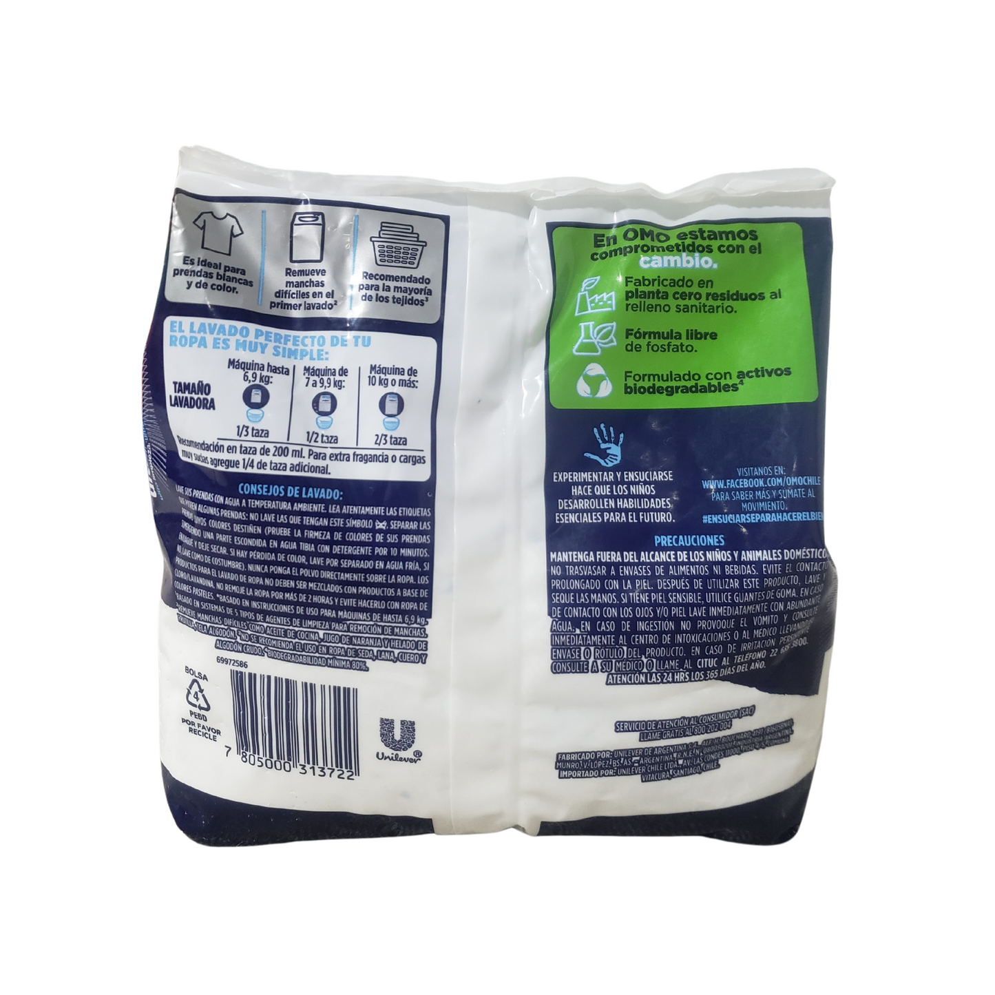 Detergente Omo En Polvo 400g Ultrapower