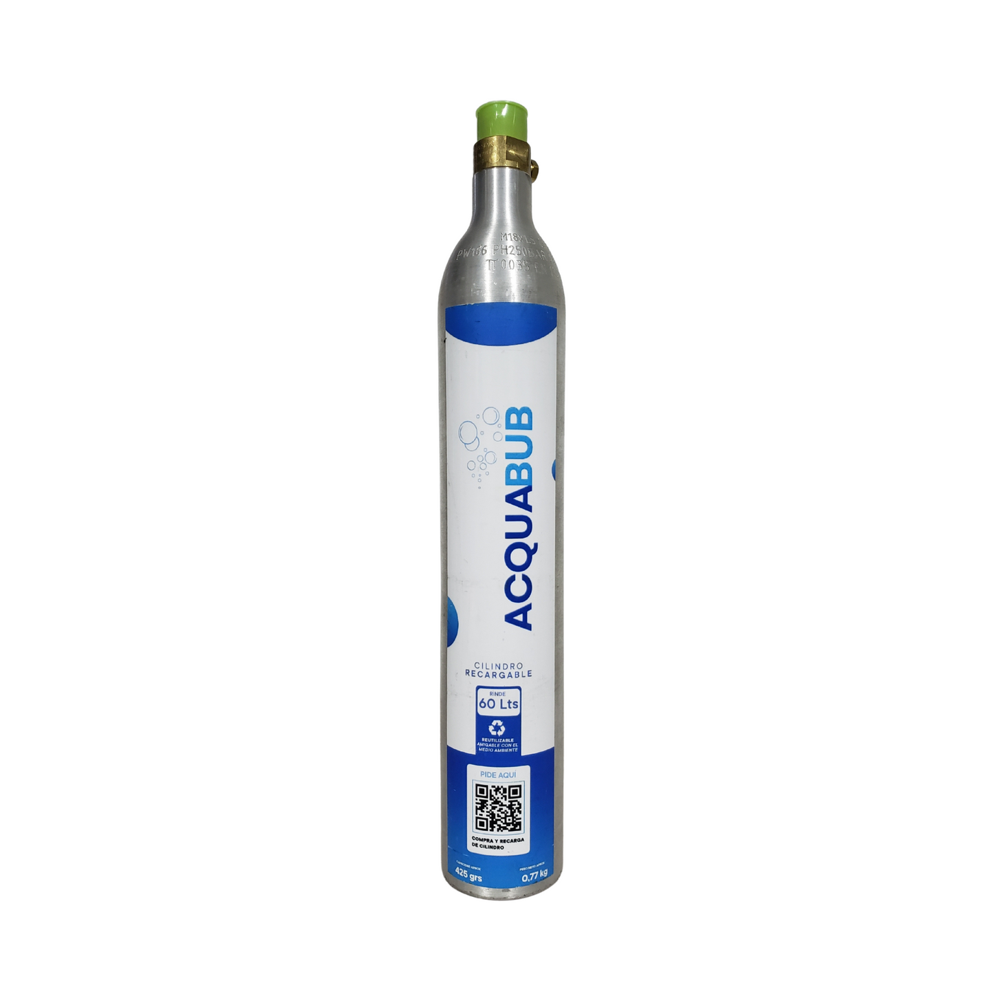 Botella + Recarga Co2 Para Máquina De Soda 60 Lt De Agua