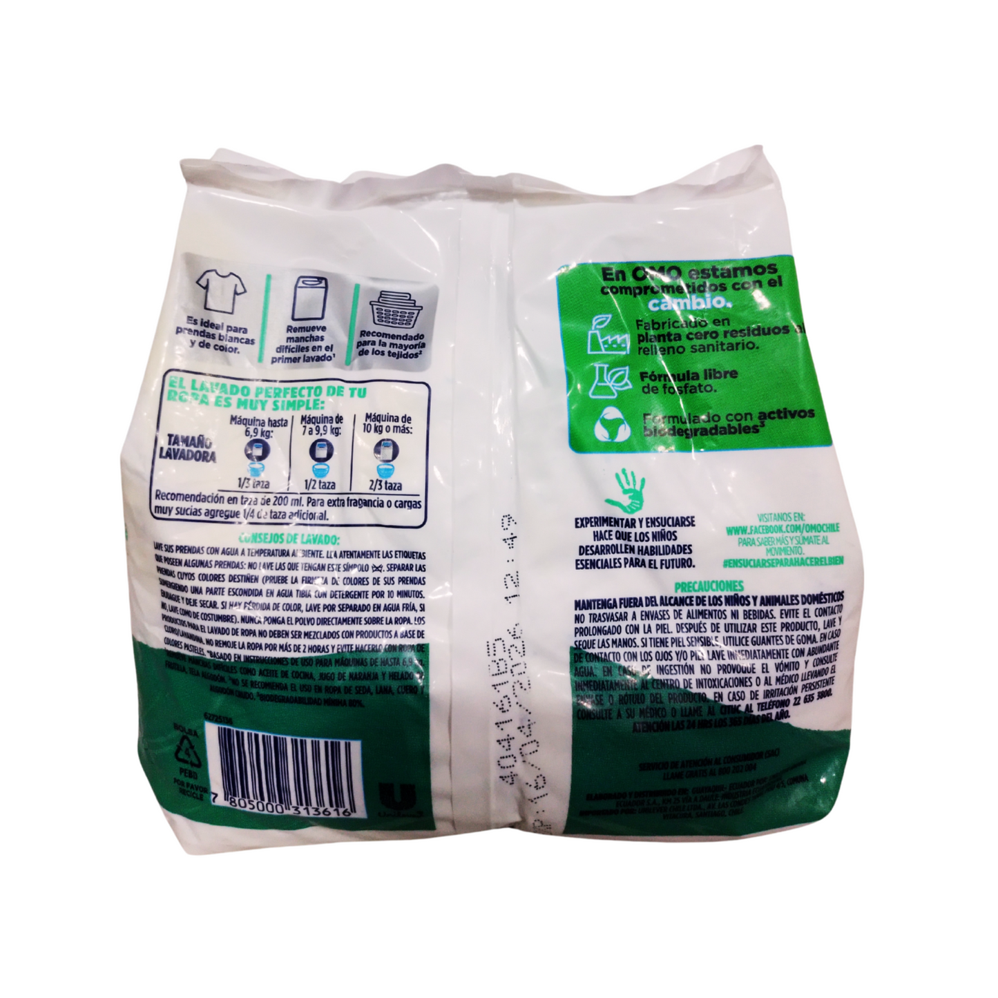 Detergente En Polvo Omo Aloe Vera 400g Concentrado