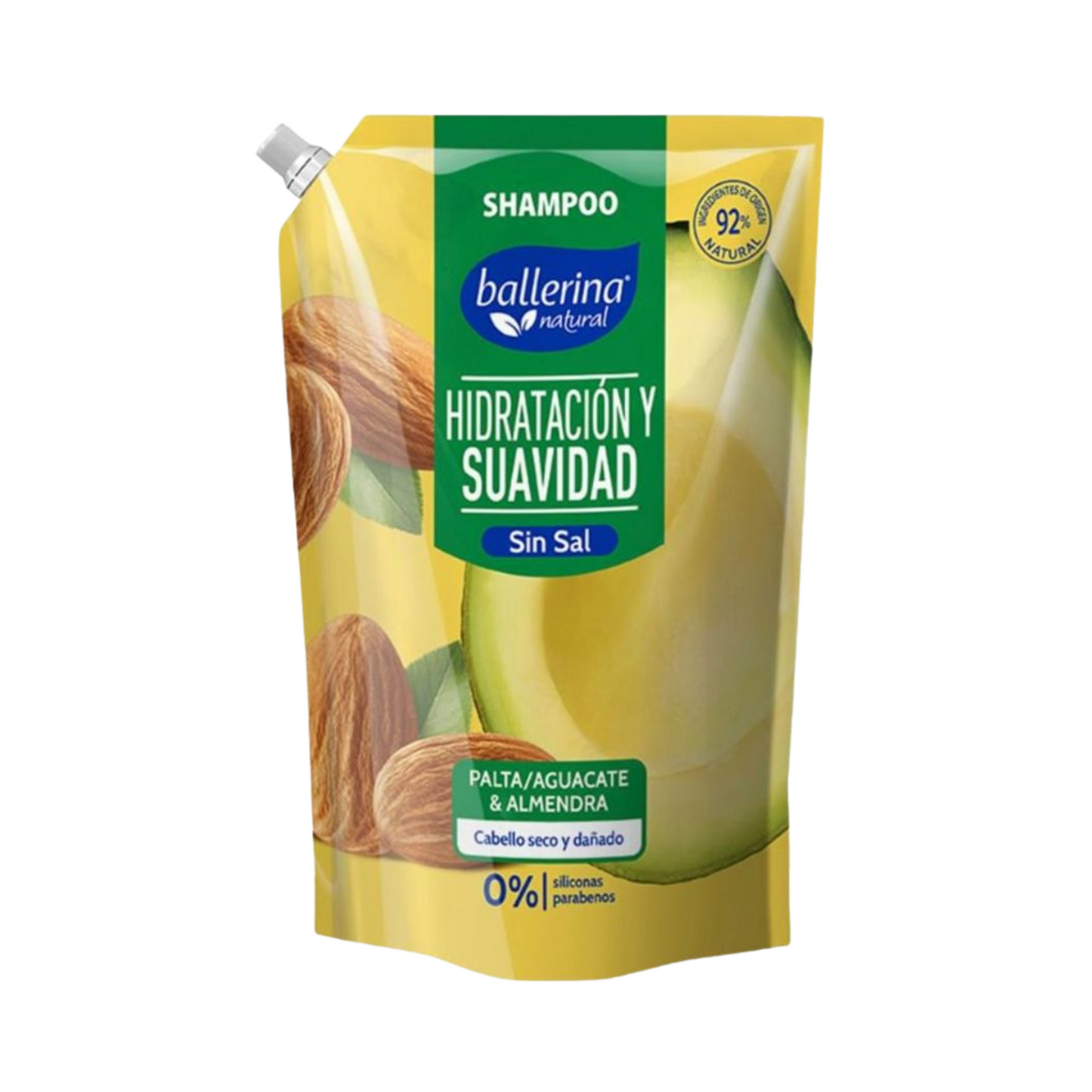 Colección de Shampoos Ballerina Nutrición, frescura y suavidad natural 750ml