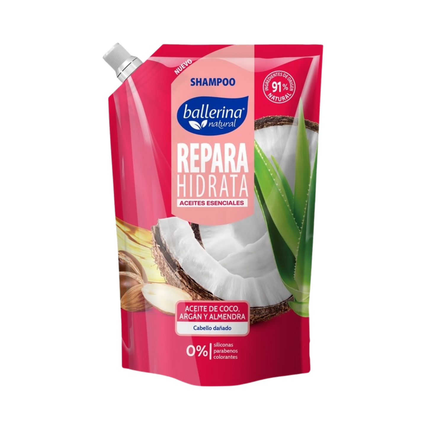 Colección de Shampoos Ballerina Nutrición, frescura y suavidad natural 750ml