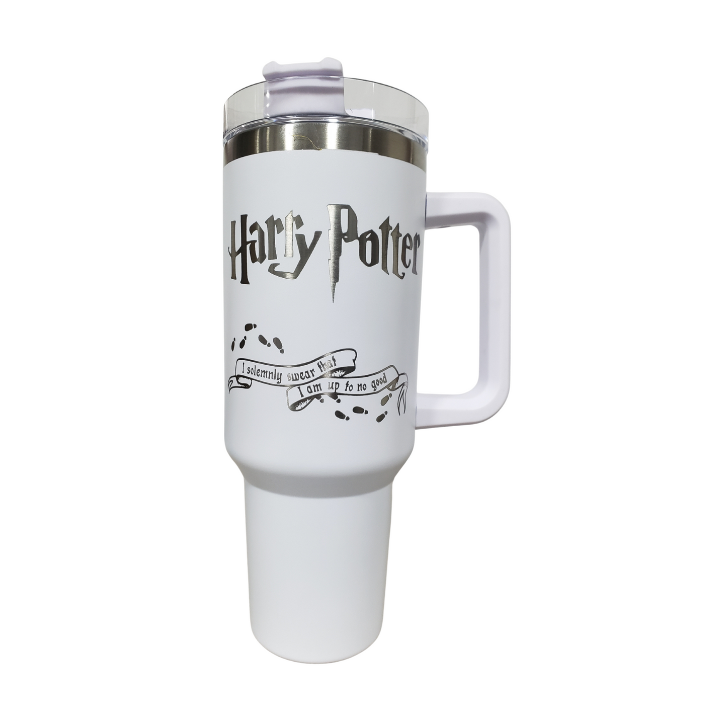 Vaso Térmico Blanco 1200ml Grabado Láser con Estilo de Hechicería