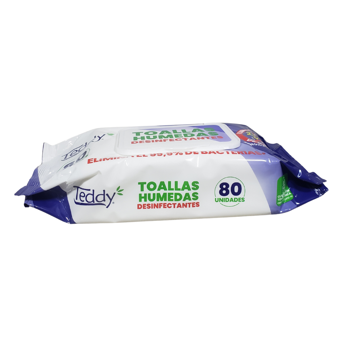 Toallas Desinfectantes Teddy 80 Unid Limpieza Total