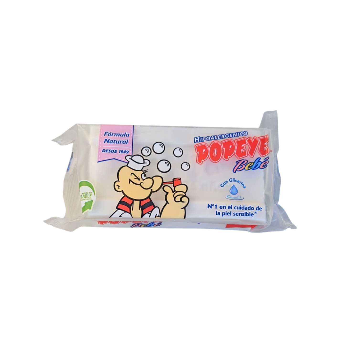 Pack 2 Jabones Popeye Hipoalergénicos 170 g con Glicerina