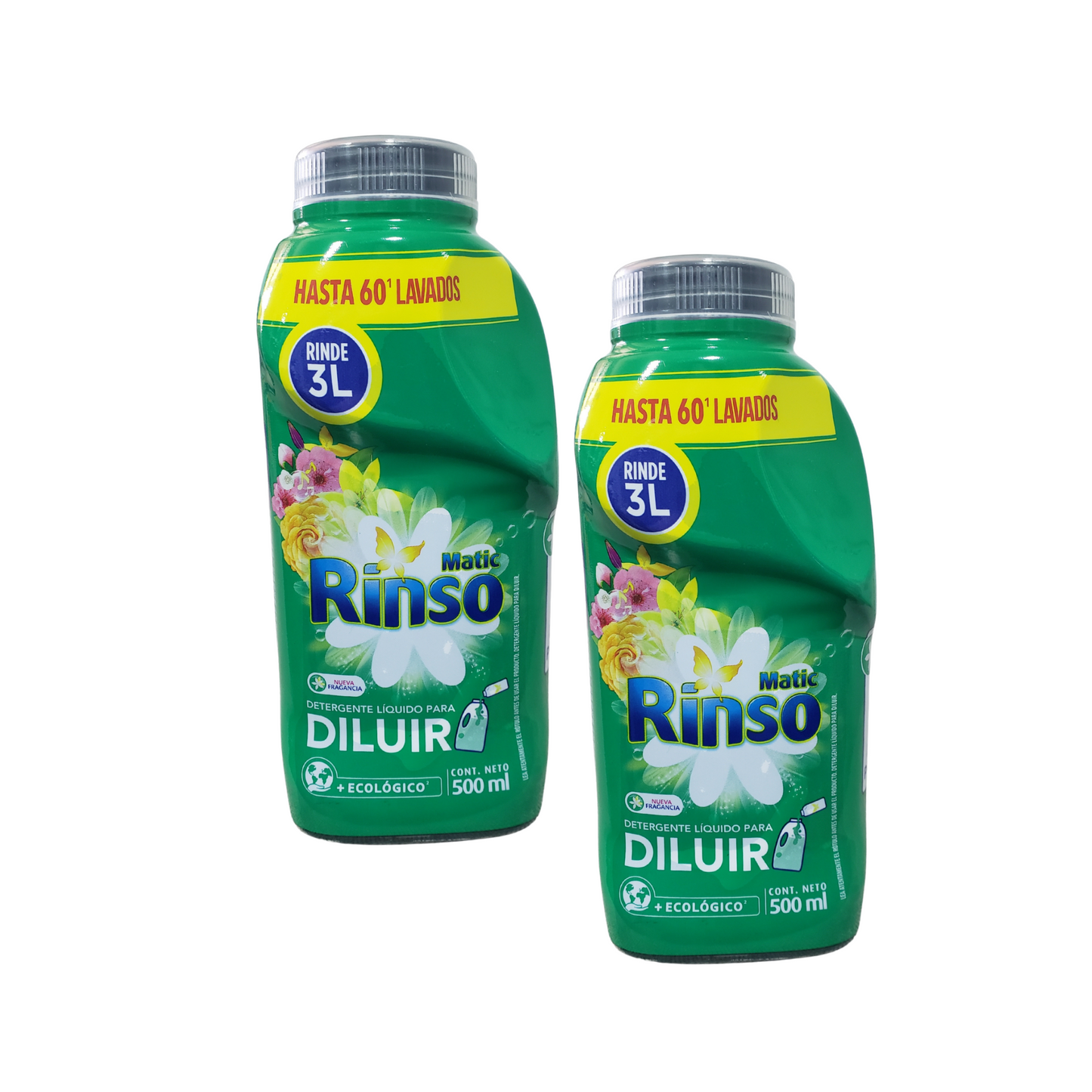 Detergente Liquido Rinso Pack 2 Unidades De 500 Ml
