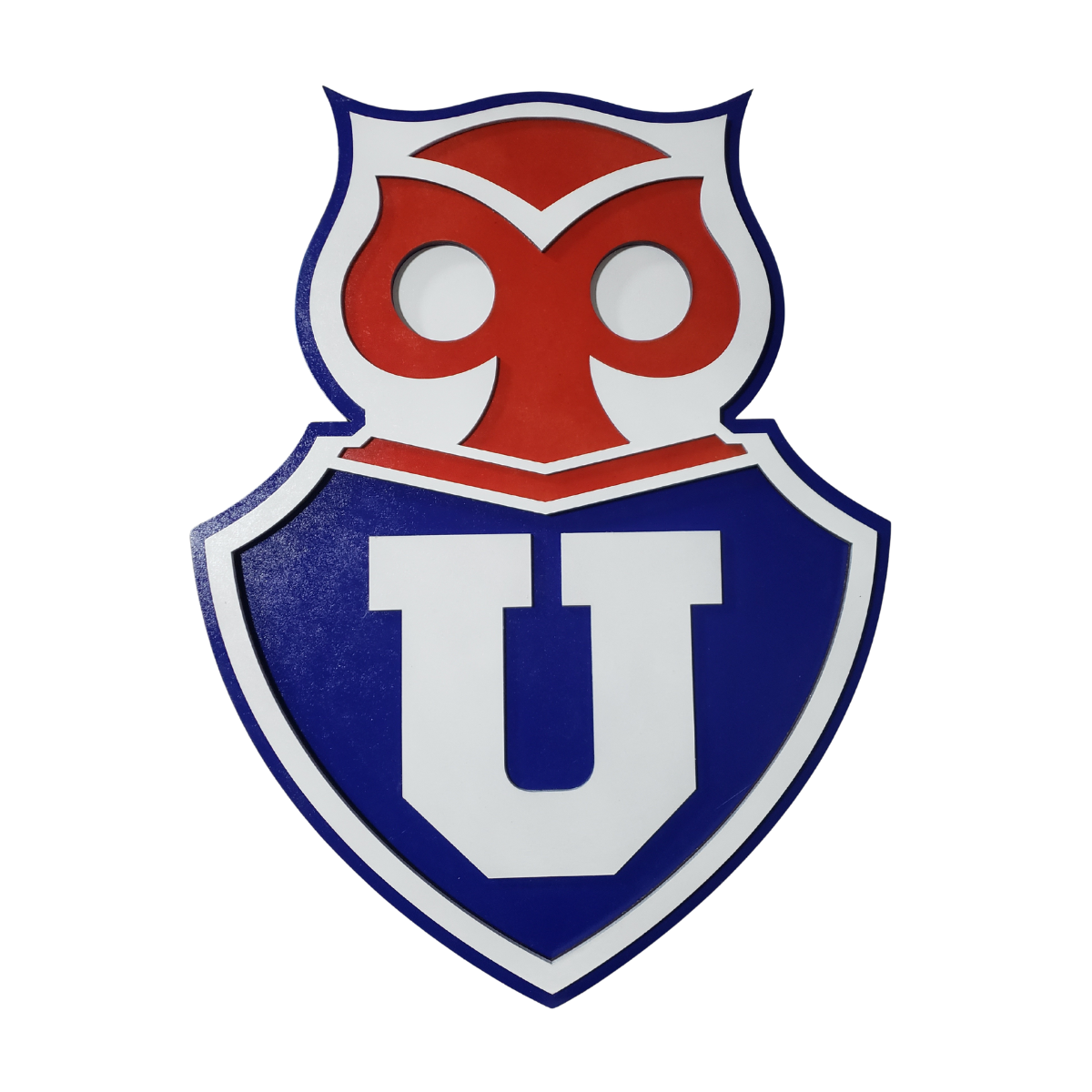 Cuadro Artesanal Universidad De Chile En Capas 48x37 Cms