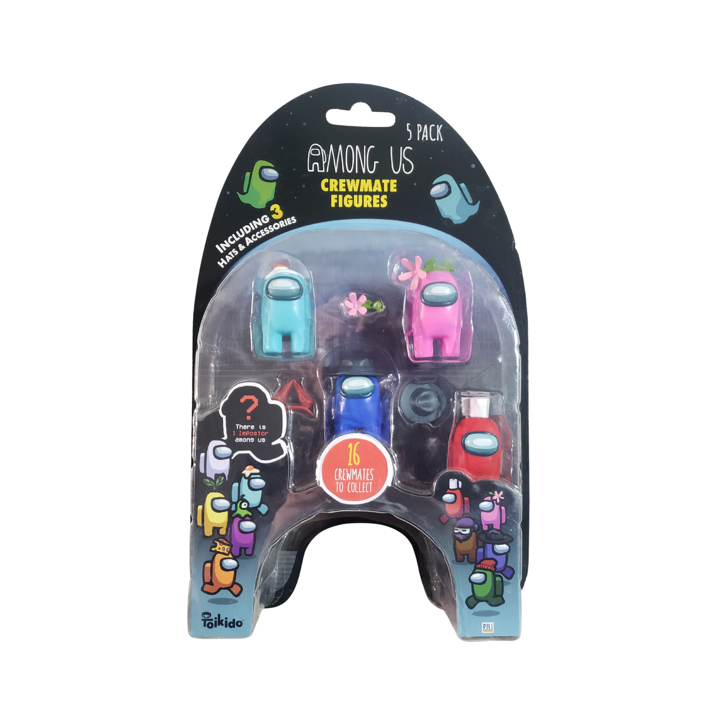 Pack 5 Figuras Among Us Con Accesorios Juguete Coleccionable