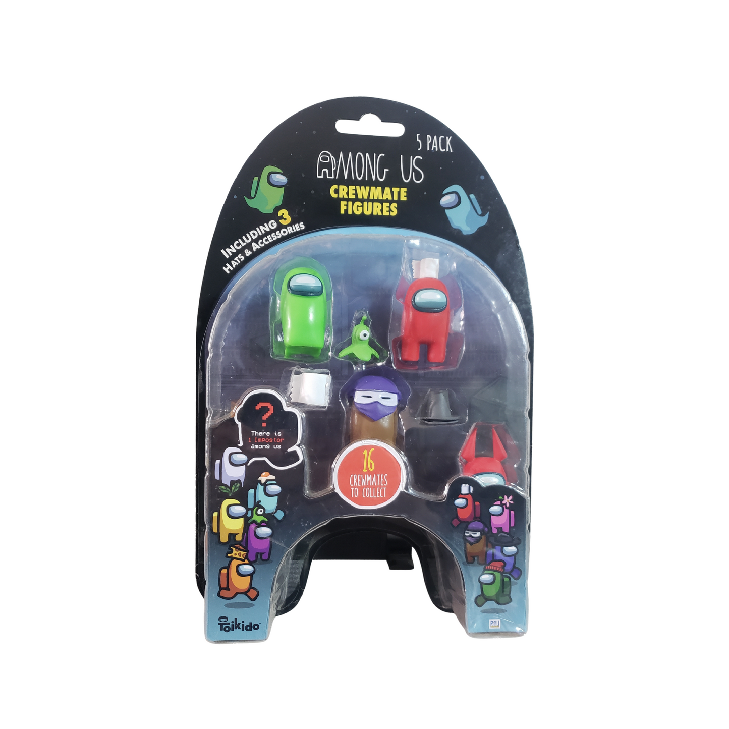 Pack 5 Figuras Among Us Con Accesorios Juguete Coleccionable