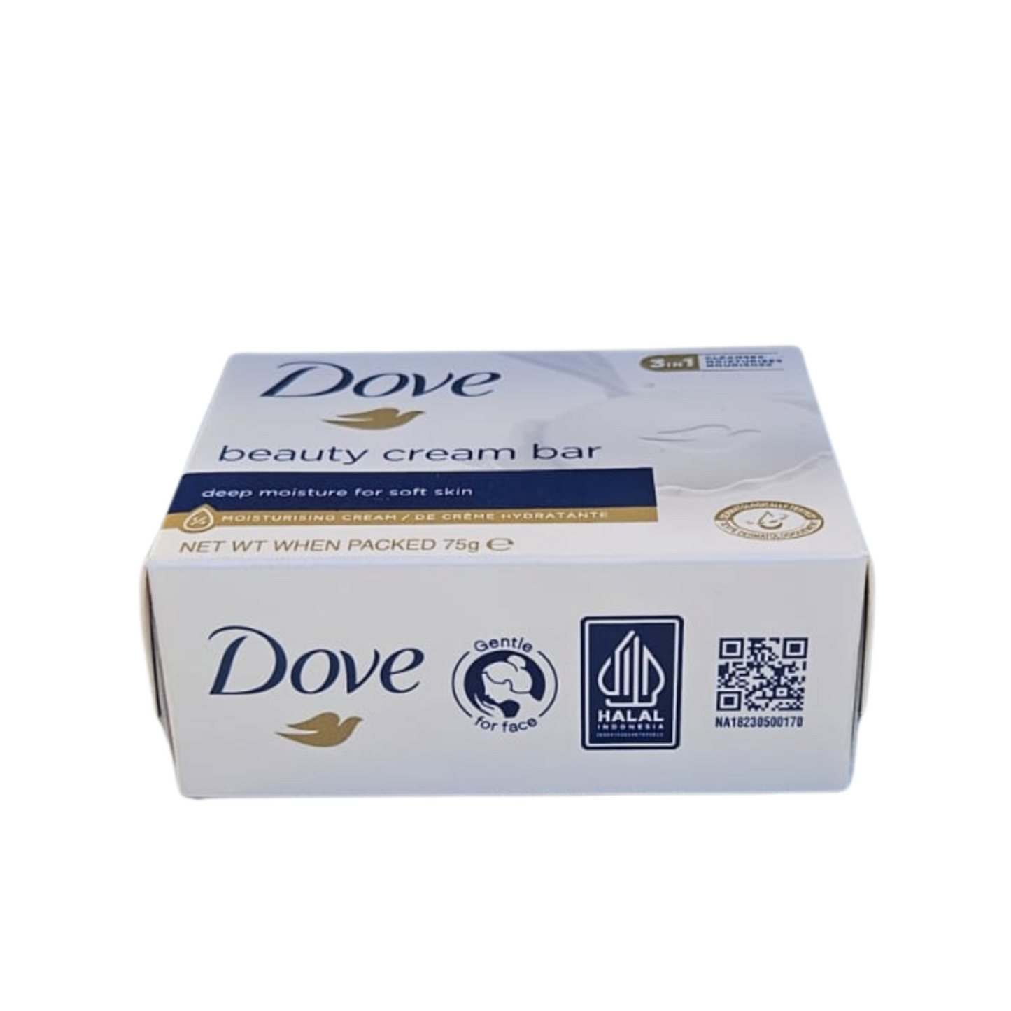 Jabón Dove Beauty Cream Bar 75g 3 en 1 Limpieza e Hidratación