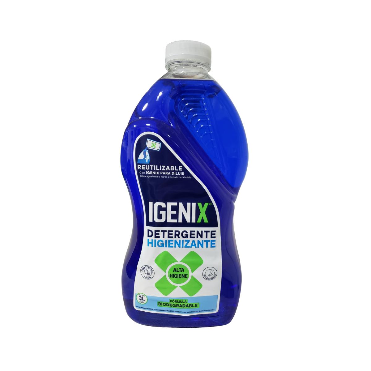 Pack 4 Detergente Líquido Igenix 3l cada uno , Limpieza Y Protección.
