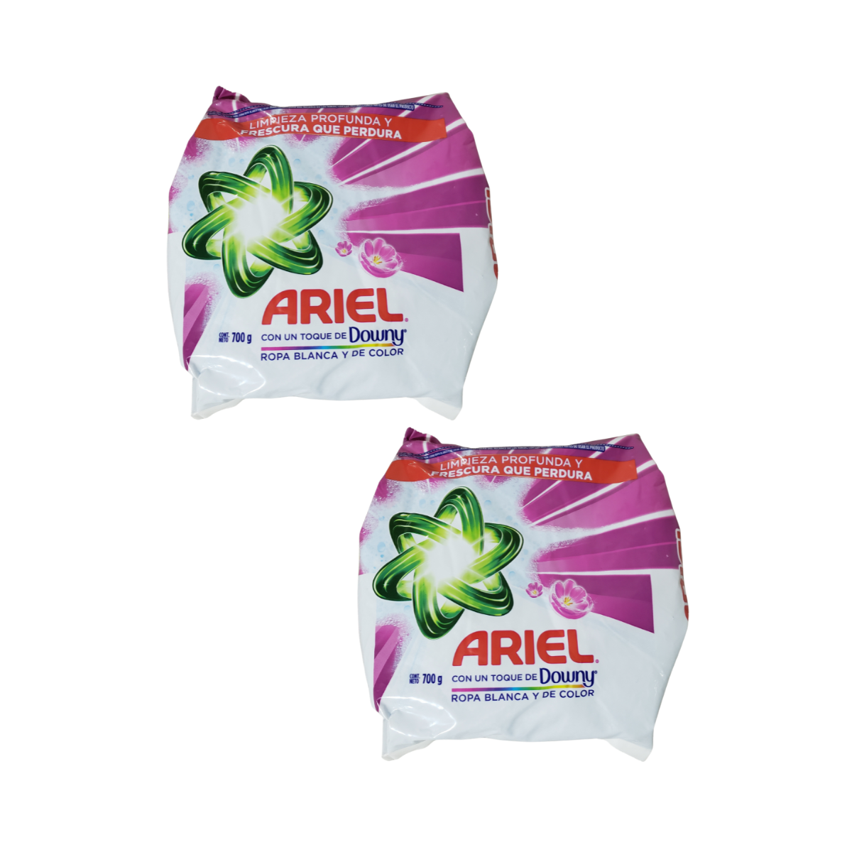 Pack 2 Detergente En Polvo Ariel Downy 700g