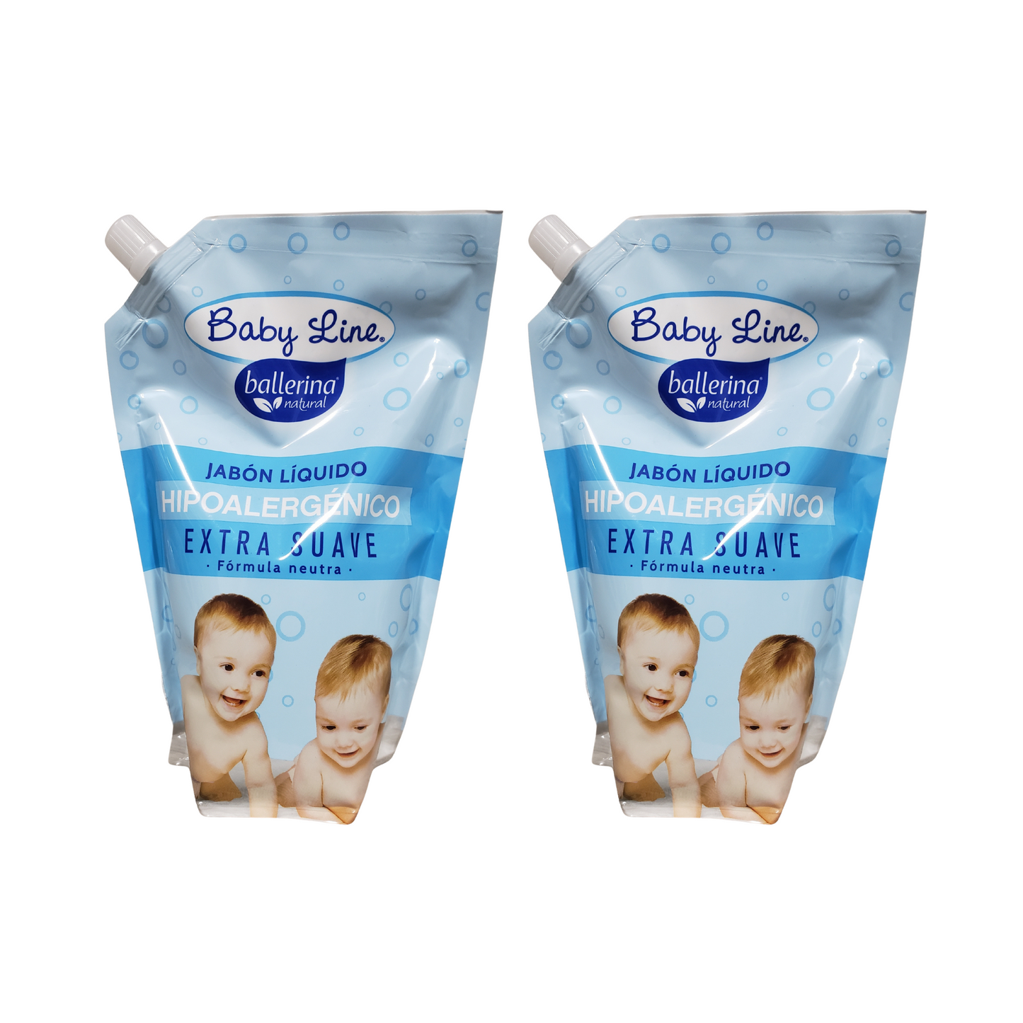 Pack 2 Jabónes líquidos Ballerina 750ml Hipoalergénico Extra Suave