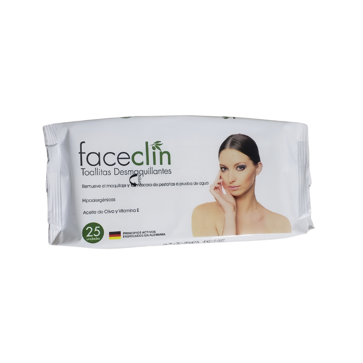 Pack 2 Toallitas Desmaquillantes Faceclin Hipoalergenicas 50 unidades