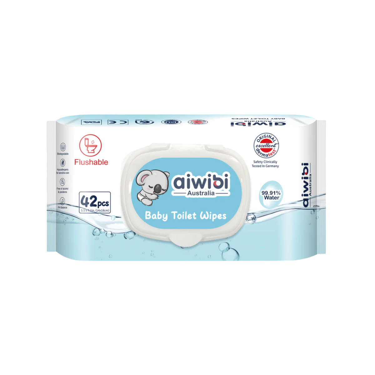 Pack 8 Paquetes Aiwibi toallitas Húmedas Biodegradables