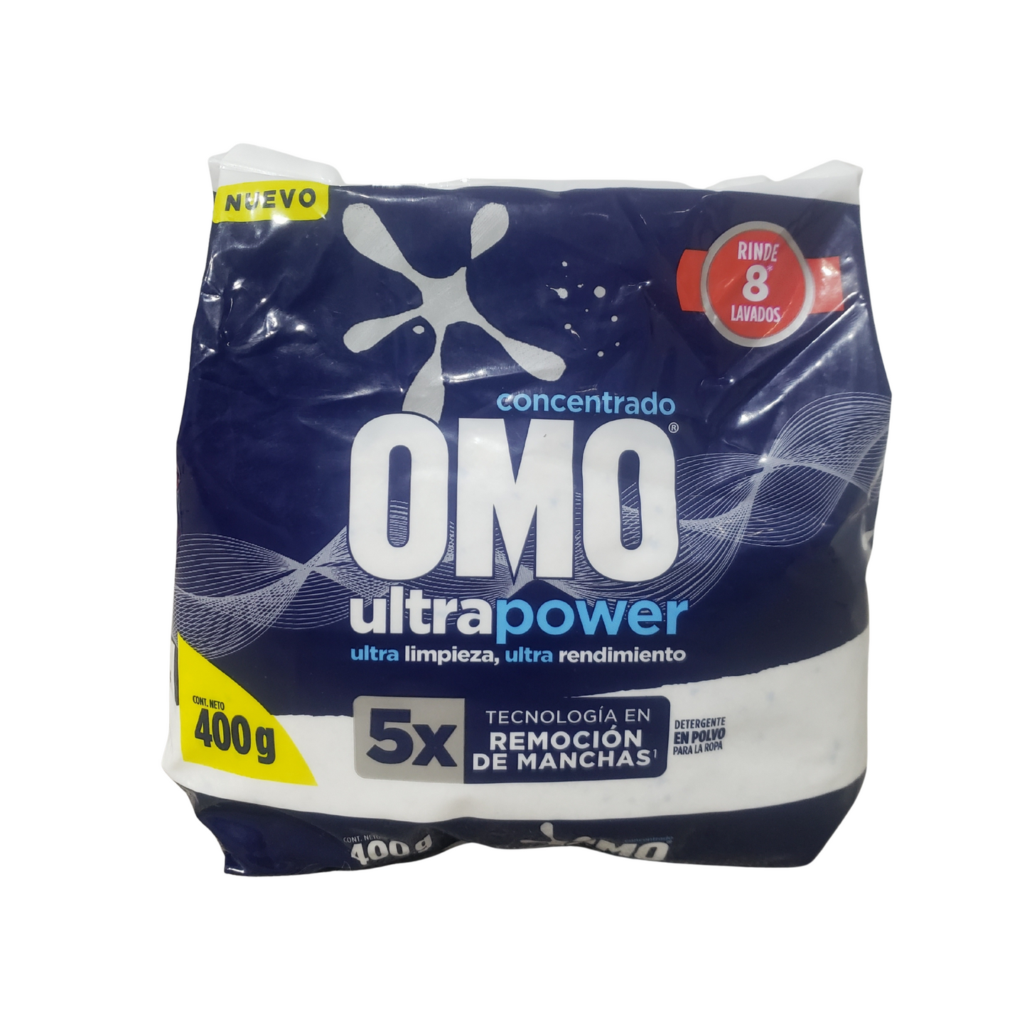 Pack 4 Omo Ultrapower En Polvo Detergente 400g