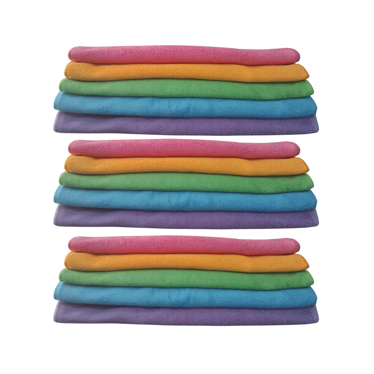 Pack 15 Paños Microfibra 38x38 Ultra Absorbente