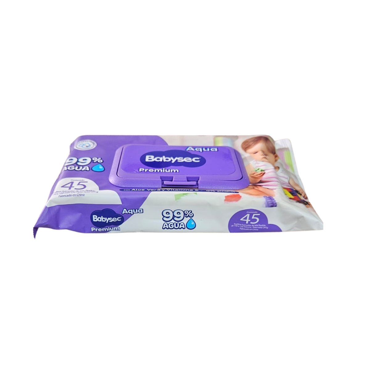 Toallitas Húmedas Babysec Hipoalergénicas Aloe Vera 45u