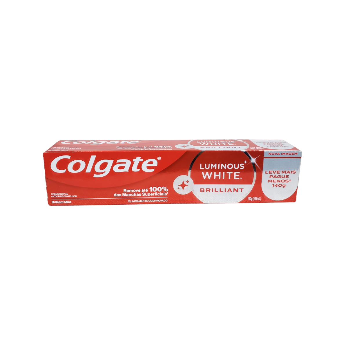 Pack 4 Pasta Dental Colgate Luminous White Brilliant 140g