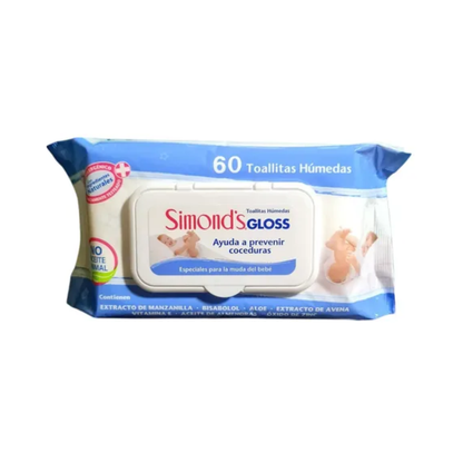 Toallitas Húmedas Simonds Gloss 60 Unidades