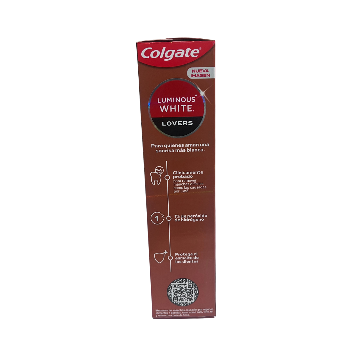 Pasta Dental Colgate Luminous White  Lovers  Blanquea Manchas Café 70gr
