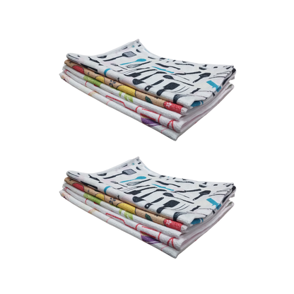 Paños de Cocina Microfibra 38x38 | Ultra Absorbentes y Sin Pelusa