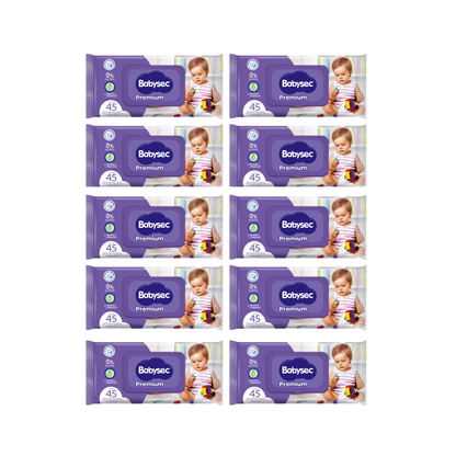 Toallitas Húmedas Babysec Hipoalergénicas Aloe Vera 45u