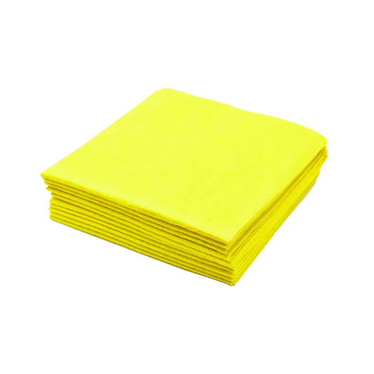 Pack 5 Paños Amarillos Multiusos 38x38 Suaves Y Absorbente
