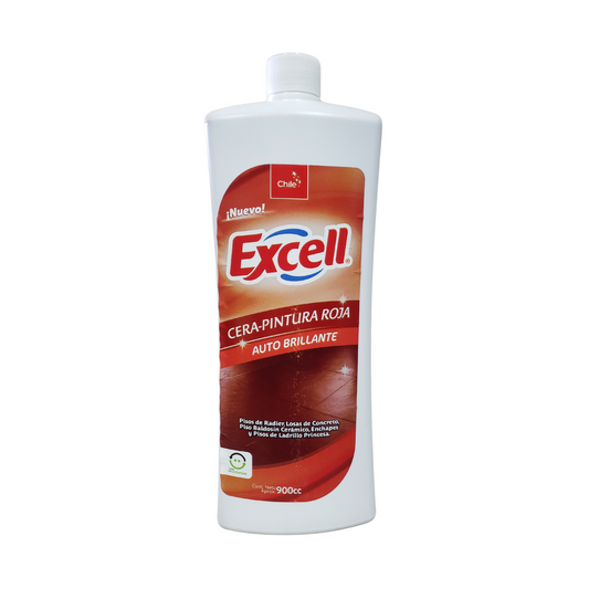 Excell Cera Roja Autobrillante Para Pisos, Sin Solventes