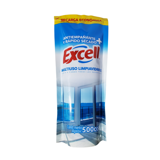 Limpia Vidrios Multiusos Excell 500ml Sin Aureolas Y Fresco