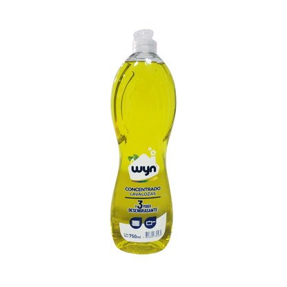 Pack 5 Lavaloza Concentrado Wyn 750 ml – Alto Poder Antigrasa
