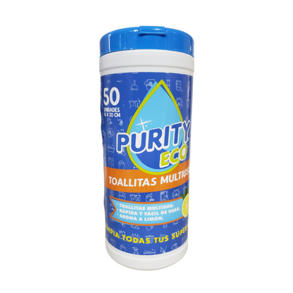 Dispensador De Toallitas Desinfectantes Multiuso 50 Unidades