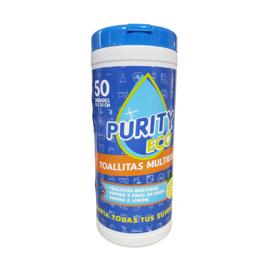 Dispensador De Toallitas Desinfectantes Multiuso 50 Unidades
