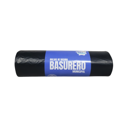 Pack 8 Rollos Bolsas de Basura Basurero Municipal 90 x 120 cm