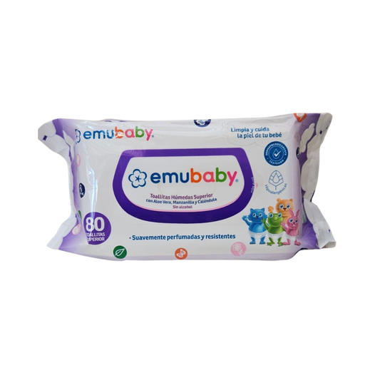 Toallitas Húmedas Emubaby 80 un C/U