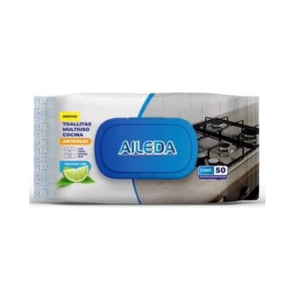 Toallitas Húmedas Cocina Antigrasa Desengrasante 50un