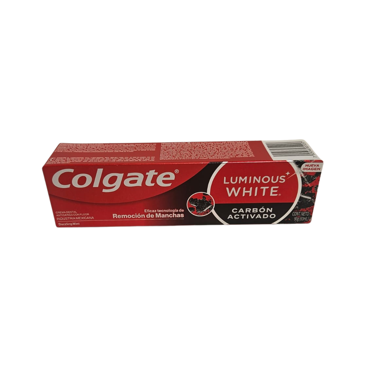 Pack 6 Pasta Colagte Luminous White Carbon Activado 90g