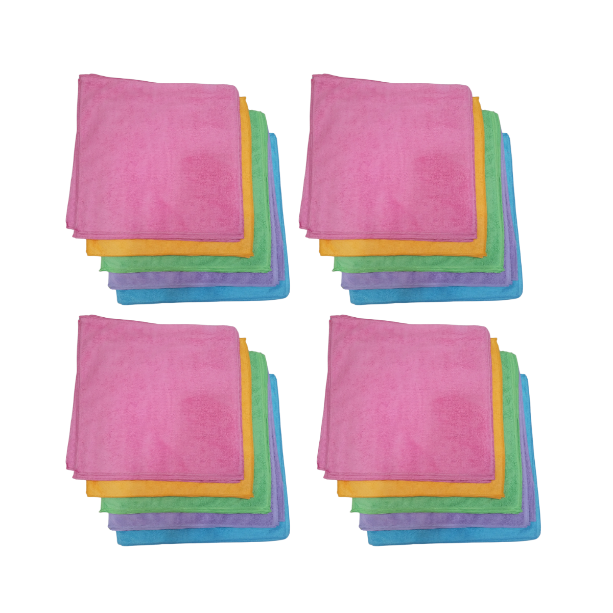 Pack 20 Paños Microfibra  38x38 Ultra Absorbente