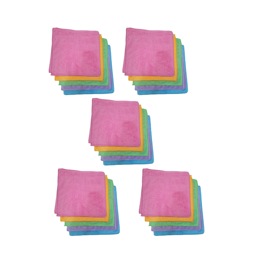 Pack 25 Paños Microfibra  38x38 Ultra Absorbente
