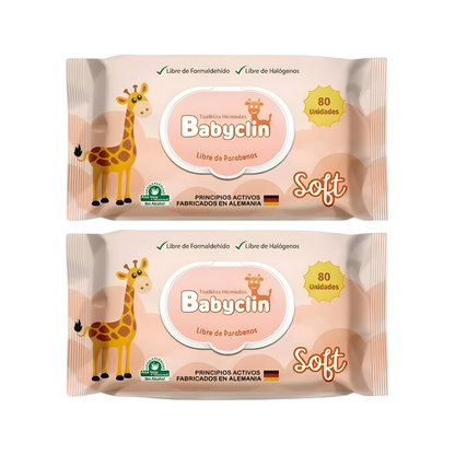 Toallitas Húmedas Babyclin Soft 80 C/u